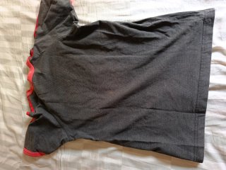 Camiseta Adidas Gris y Roja