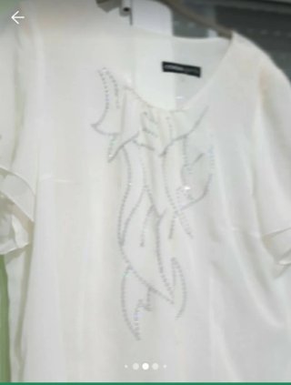 Blusa Cristina Garcia elegante con pedrería