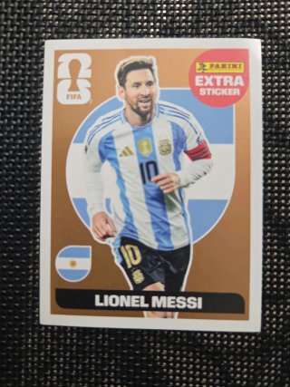 Cromo Messi Bronce Extra Mundial 2026