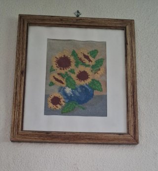 Ricamo Girasoli Fatto a Mano