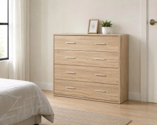 Cómoda 4 cajones madera cambrian ,URGE