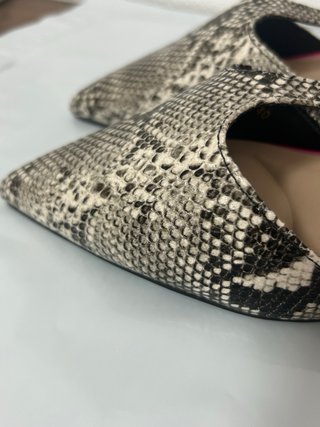 Sandalias Buonarotti Talla 40 Serpiente y Rosa