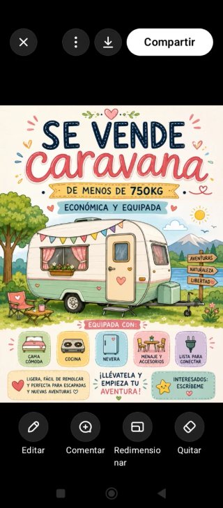 Caravana menos de 750 kg