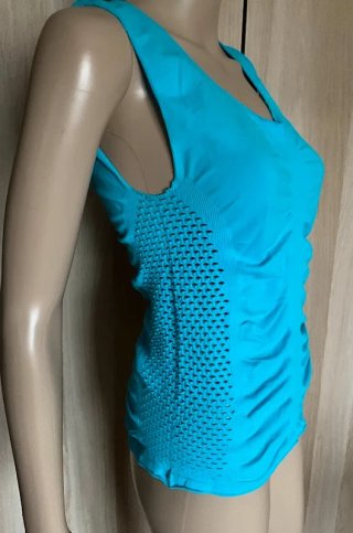 Canotta sportiva azzurra Golden Lady L