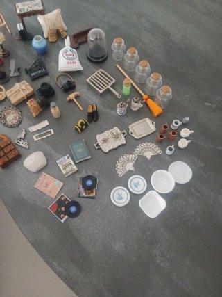Set di miniature per case delle bambole