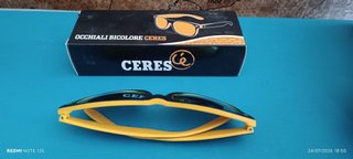 Occhiali da sole Ceres neri e gialli