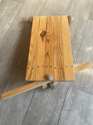 Patinete de madera antiguo