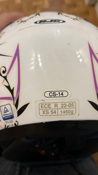 Casco Moto HJC Talla XS Blanco