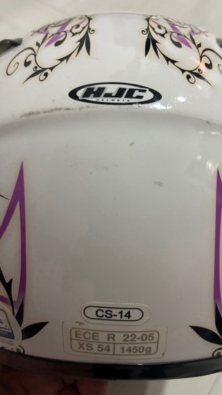 Casco Moto HJC Talla XS Blanco