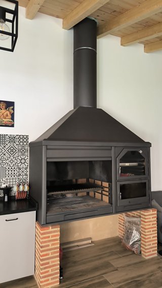 Barbacoa de leña horno inoxidable WW-34
