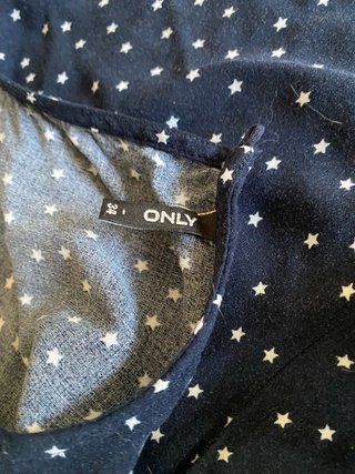 Blusa Only estrellas azul y blanco