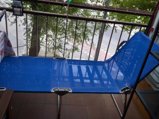 Tumbona y silla de playa plegable