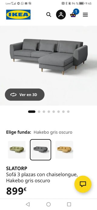 Sofá de 3 plazas