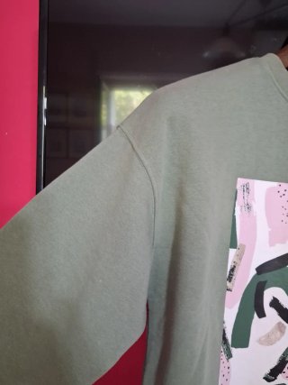 Felpa Stradivarius Verde Talla s
