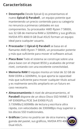 Ordenador Sobremesa Epical-Q RTX 4060