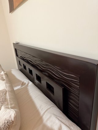 Estructura cama con cabecero y somier 150 x 200cm