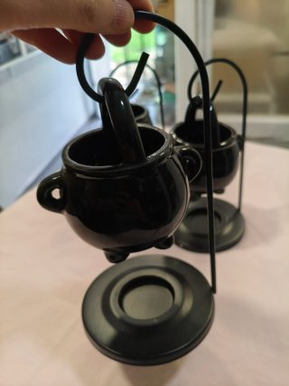 Un Quemador Esencias wax melts Caldero Negro