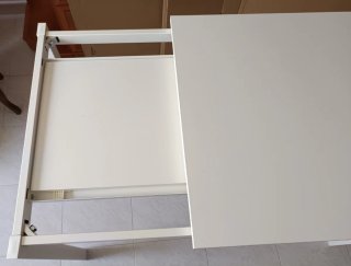 Mesa extensible blanca IKEA
