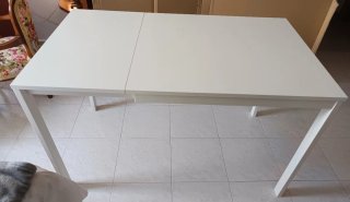 Mesa extensible blanca IKEA