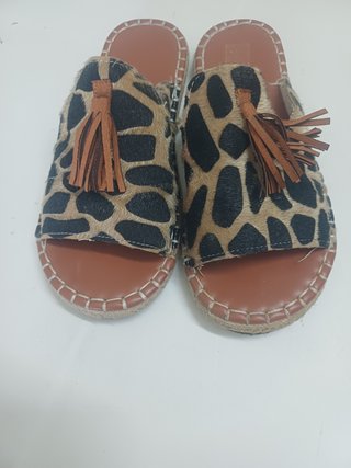 Sandali donna n.38 fantasia giraffa