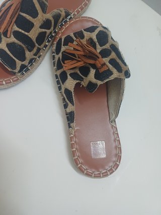 Sandali donna n.38 fantasia giraffa