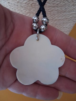 Collana donna con ciondolo dipinto