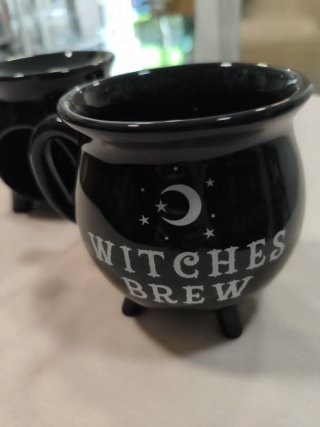 Set quemador esencias y taza caldero bruja