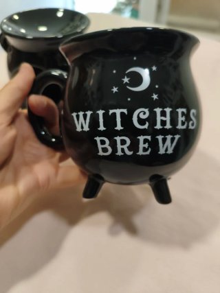 Set quemador esencias y taza caldero bruja