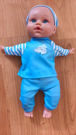 Muñeco bebé 32 cm azul