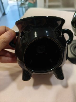 Set una Taza y dos quemadores Caldero Brujas.