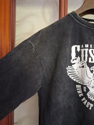 Felpa uomo American Custom nera