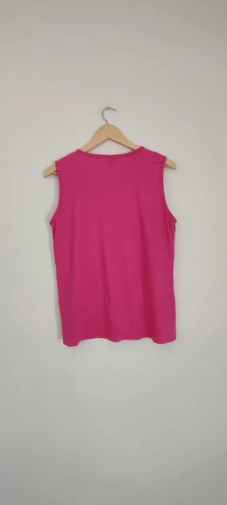 Camiseta sin mangas rosa mujer XL