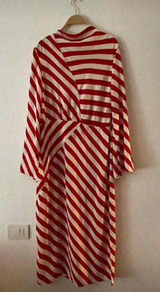 Vestido rayas rojas