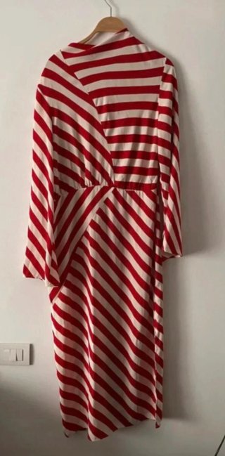 Vestido rayas rojas