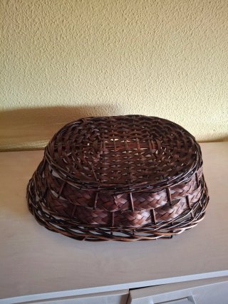 Cesta de mimbre ovalada