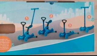 Monopattino Evolutivo a 3 Ruote Blu