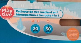 Monopattino Evolutivo a 3 Ruote Blu