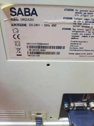 TV SABA 24 pollici beige/bianc