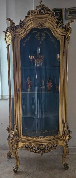 Vetrina Barocco Veneziano Foglia Oro