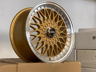 en stock! GODO rs6.5X14 4x100 ET35 oro lip polised