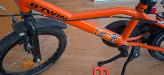Bicicleta infantil B'TWIN 16 naranja