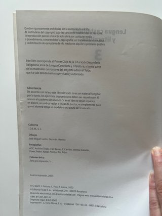 Proyecto Aula, Lengua Castellana Yliteratura, 3...