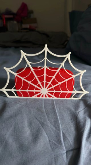 Soporte Mando PS4 Spiderman + Base Telaraña