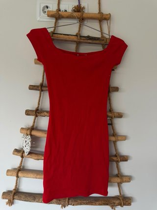 Vestido corto rojo