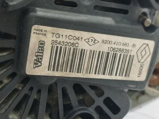 Alternador renault 139058 2543206c scenic ii
