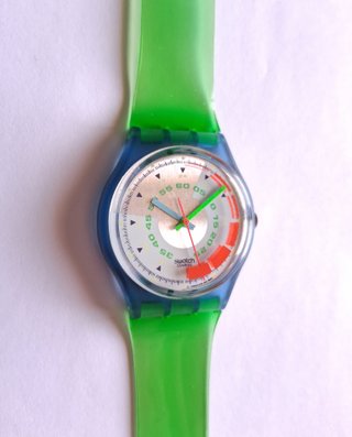 Reloj Swatch Schnell Azul y Verde