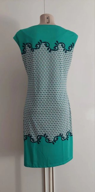 Vestido de verano Antea verde y multicolor