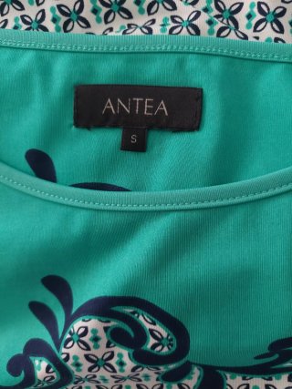 Vestido de verano Antea verde y multicolor