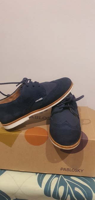 Zapatos Pablosky Serraje Azul Niño Talla 32