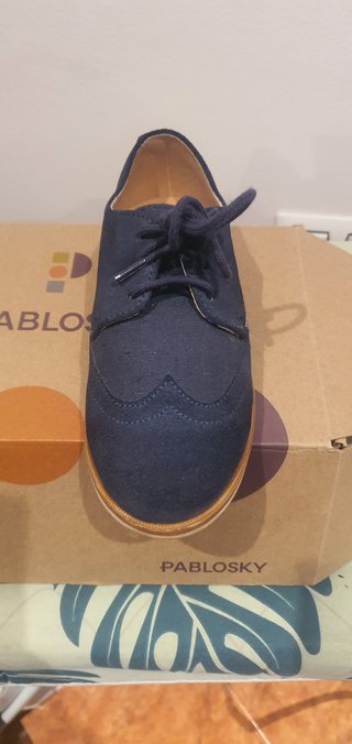 Zapatos Pablosky Serraje Azul Niño Talla 32